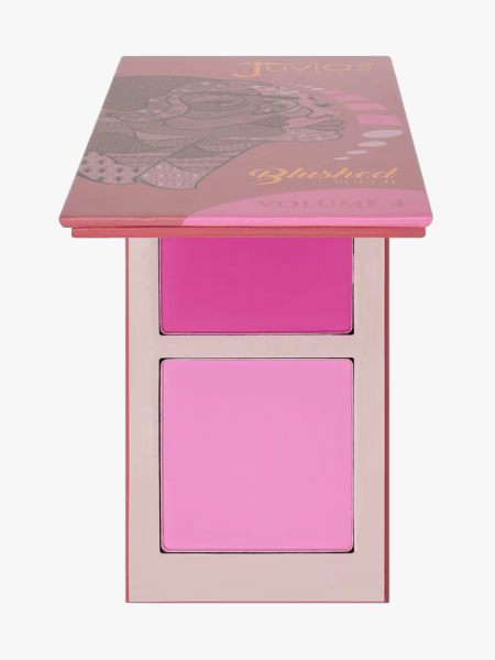 Juvia’s Place Blushed Duo in branded component on a light gray background